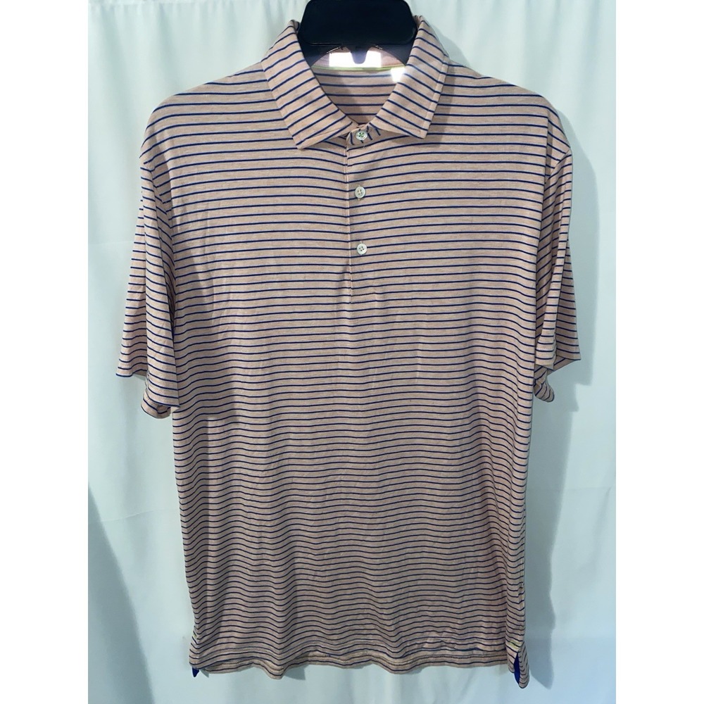 Tasc Performance Cloud Polo Shirt Brookline Stripe Golf Men's Medium